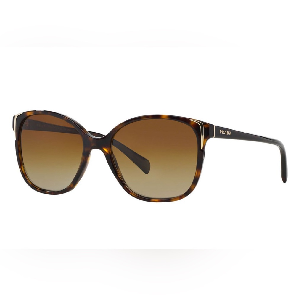 Prada Sunglasses, Style #SPR010, Color Havana/Brown
